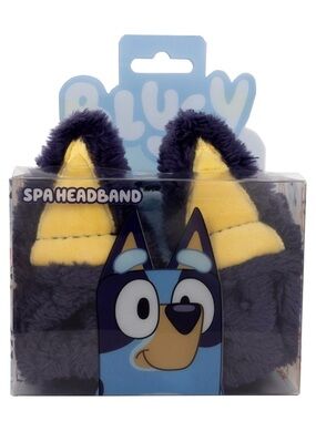 NEW Bluey Spa Headband - Navy Blue and Yellow Plush